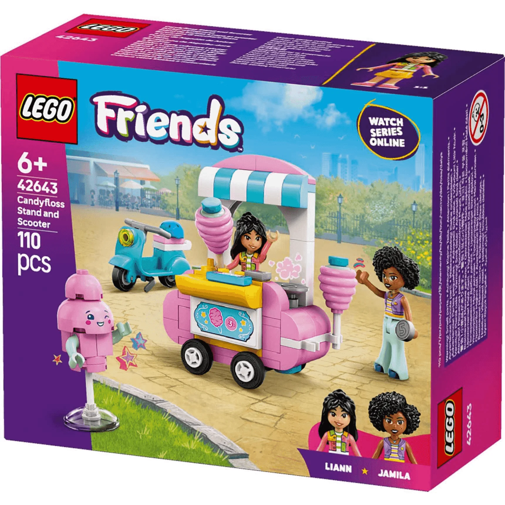 LEGO Friends Puesto de Algodón de Azúcar y Moto Set 42643 - Image 4