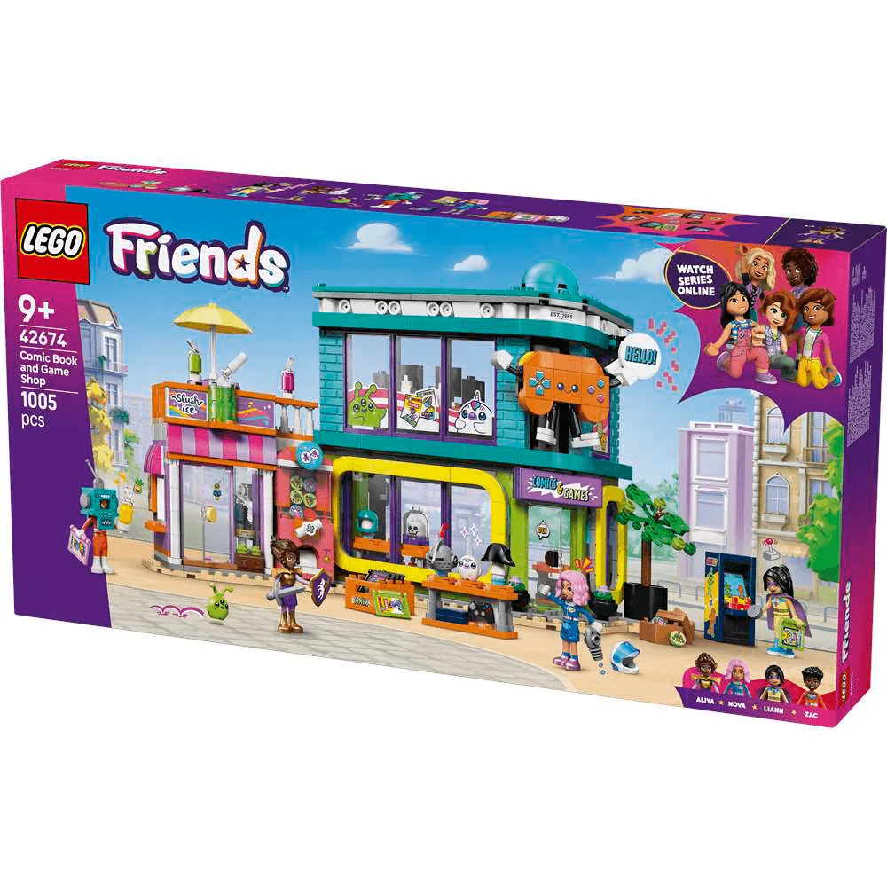 LEGO Friends Tienda de Cómics y Videojuegos – Set de construcción creativo (42674) - Image 3