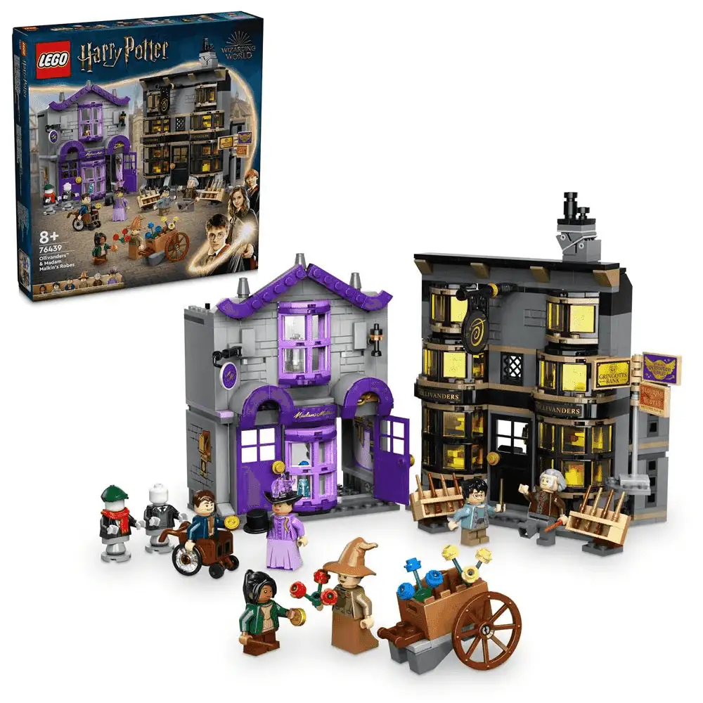 LEGO Harry Potter Ollivanders y Túnicas de Madame Malkin 76439
