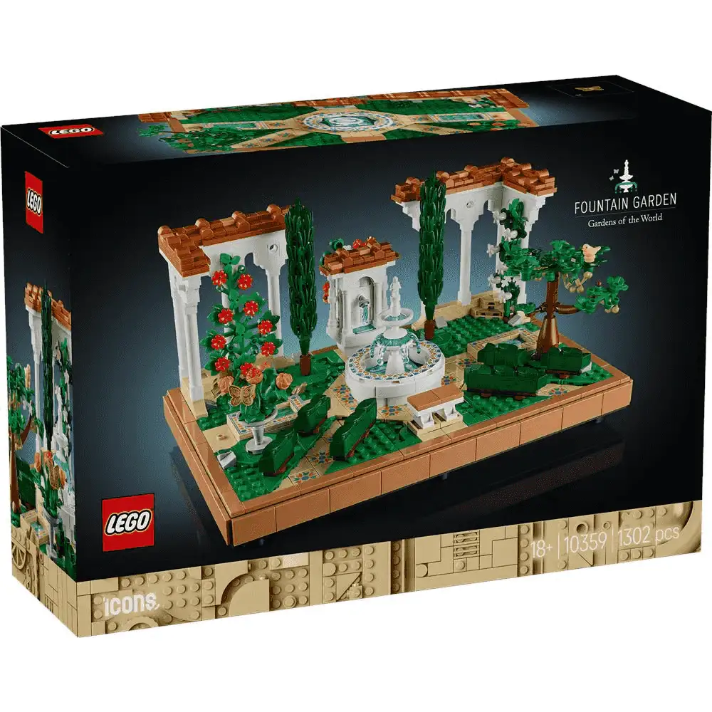 LEGO Icons Jardín con Fuente Set de construcción 10359