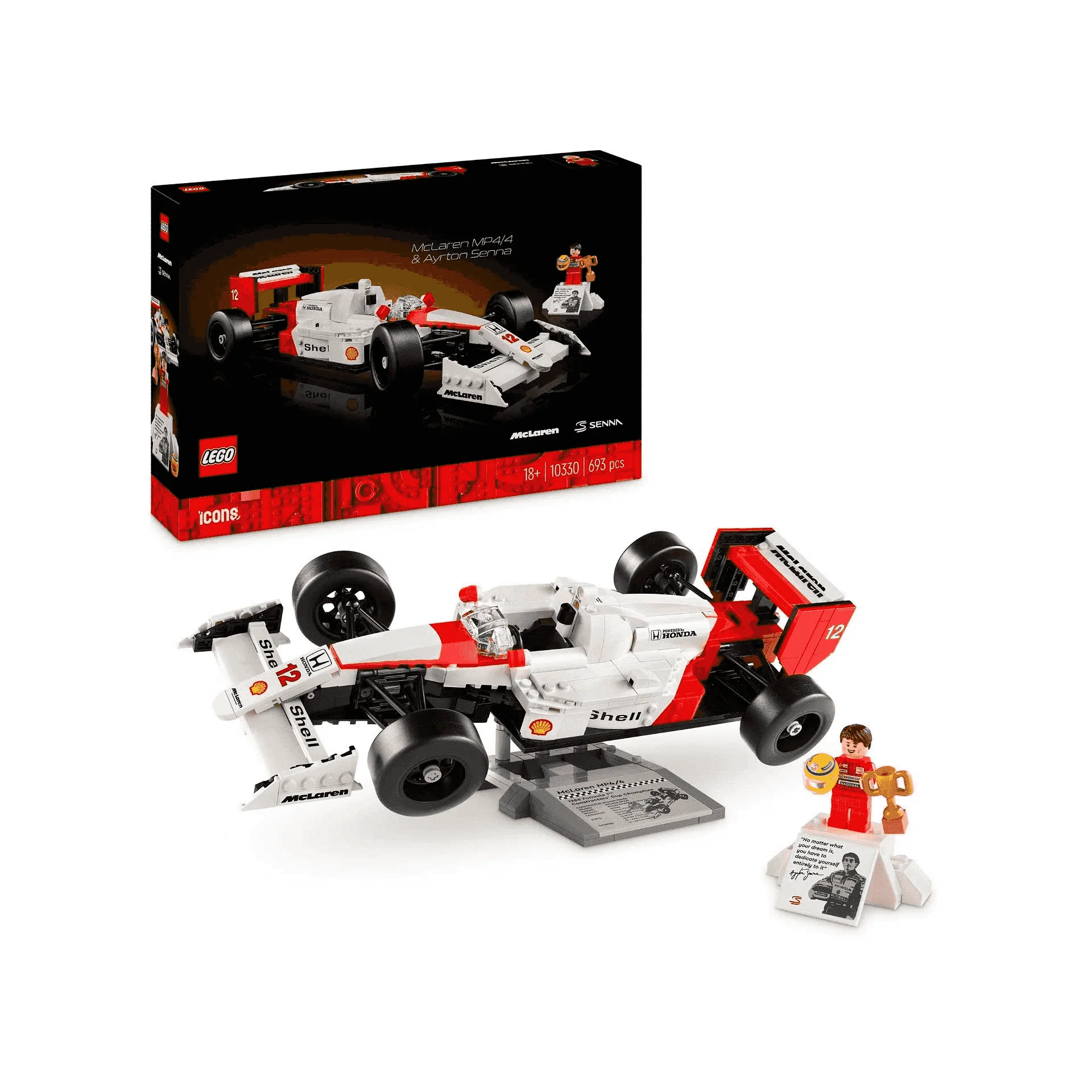 LEGO Icons McLaren MP4/4 de Ayrton Senna - Image 3