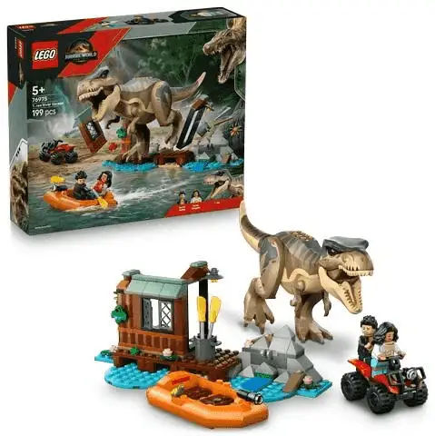 LEGO Jurassic World 76975 – Huida por el Río y T. rex a la Caza