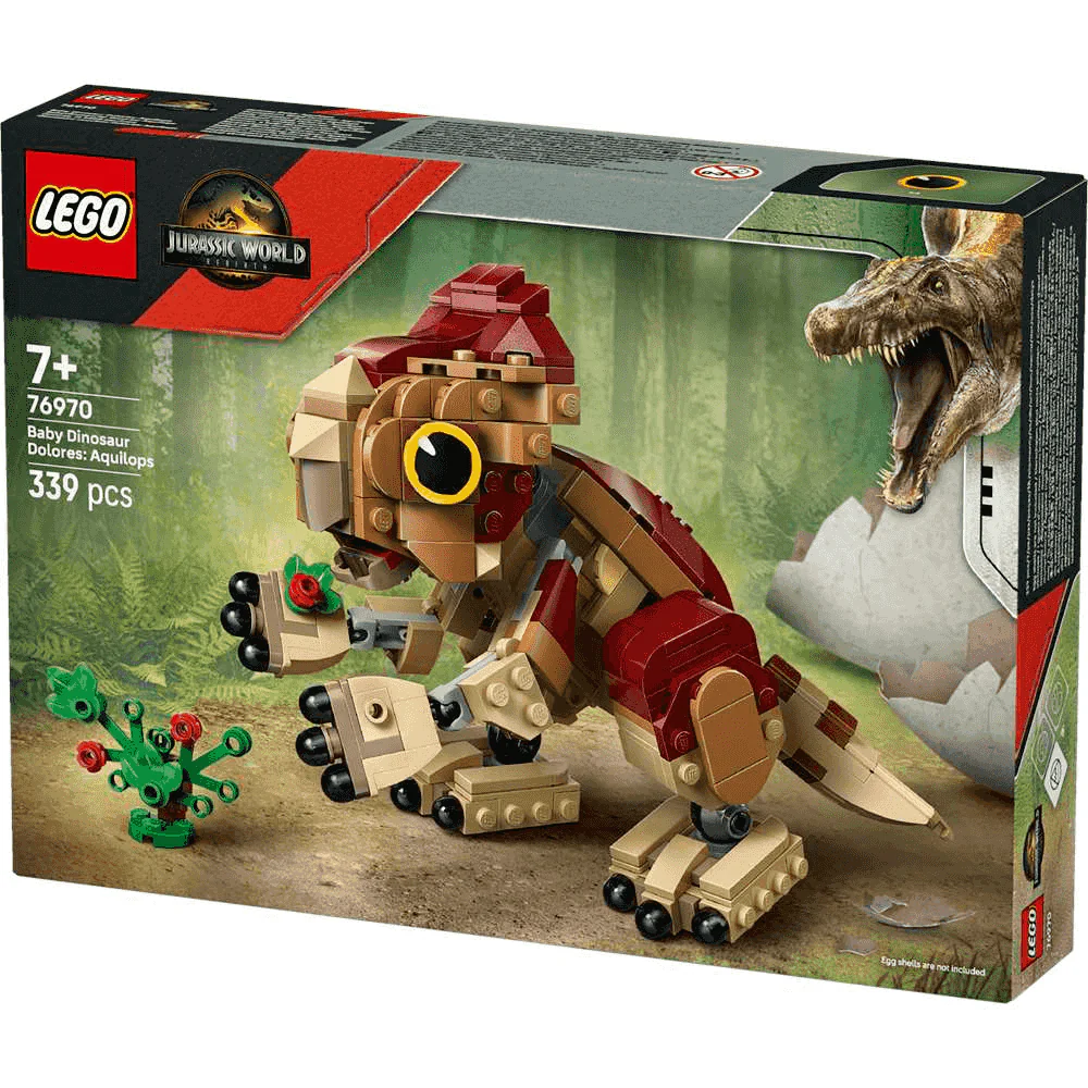LEGO Jurassic World Dolores Bebé: Aquilops Set 76970 (339 piezas) - 7+ años - Image 3