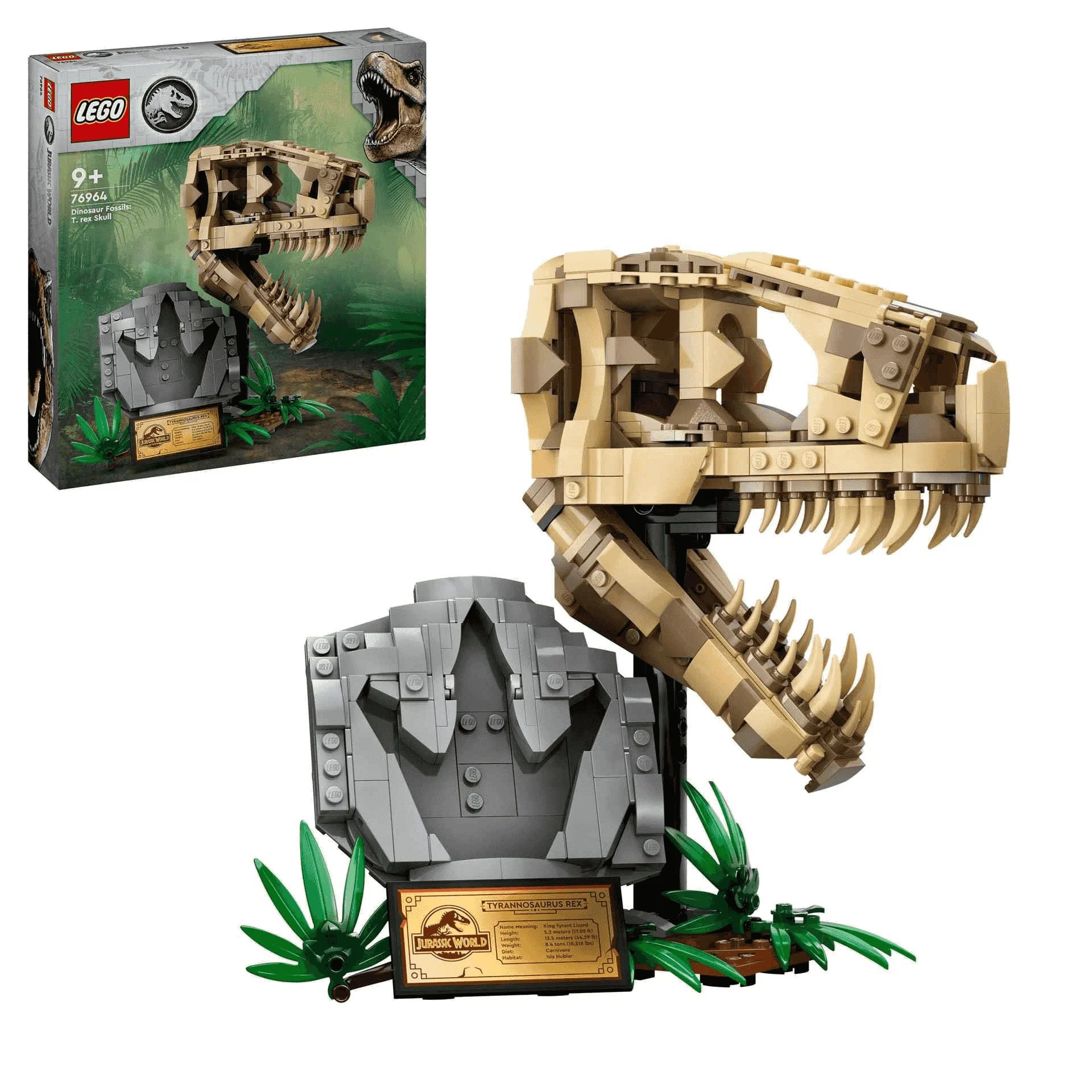 LEGO Jurassic World Fósiles de Dinosaurio: Cráneo de T. rex 76964