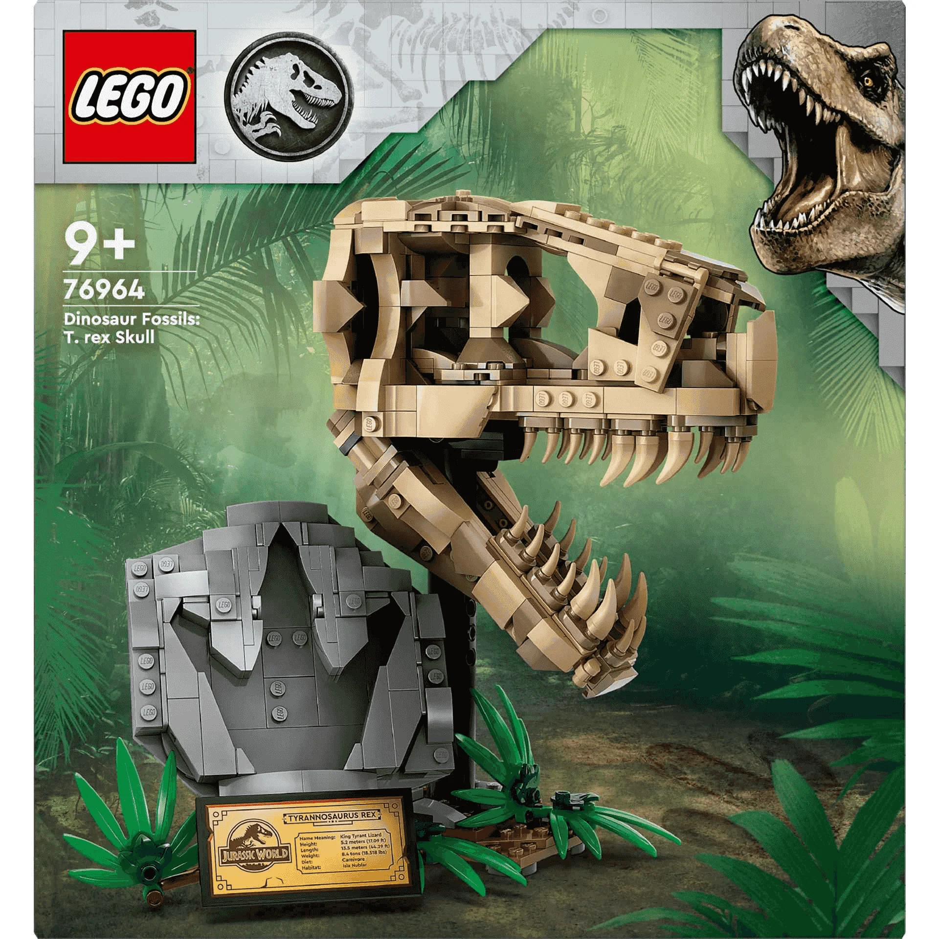 LEGO Jurassic World Fósiles de Dinosaurio: Cráneo de T. rex 76964 - Image 3