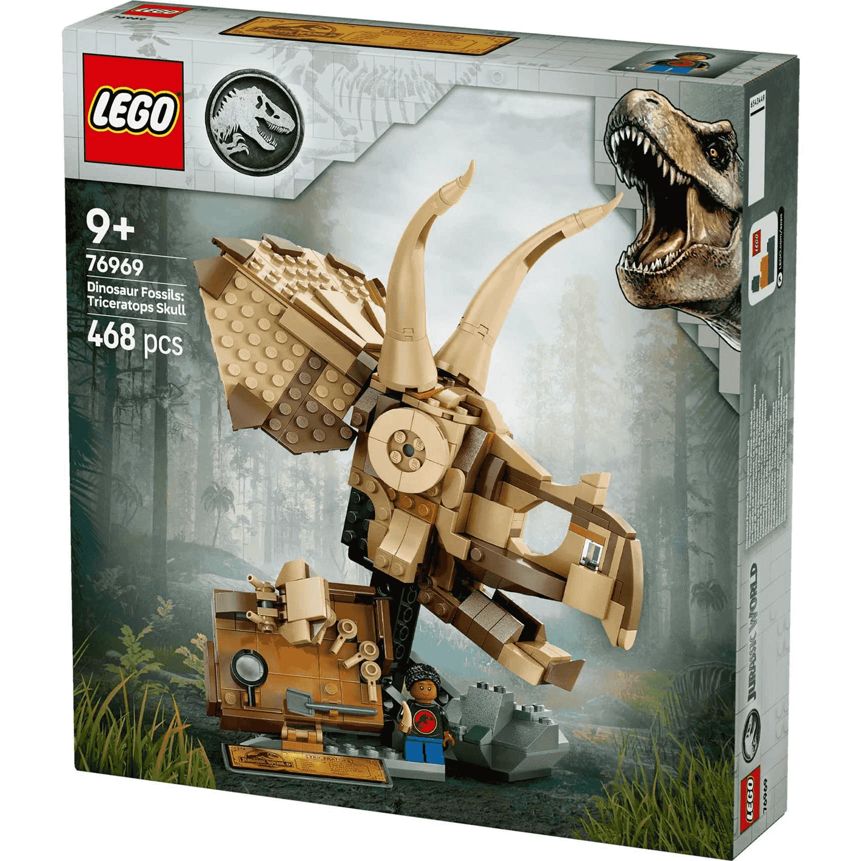 LEGO Jurassic World Fósiles de Dinosaurio: Cráneo de Triceratops 76969 - Image 3