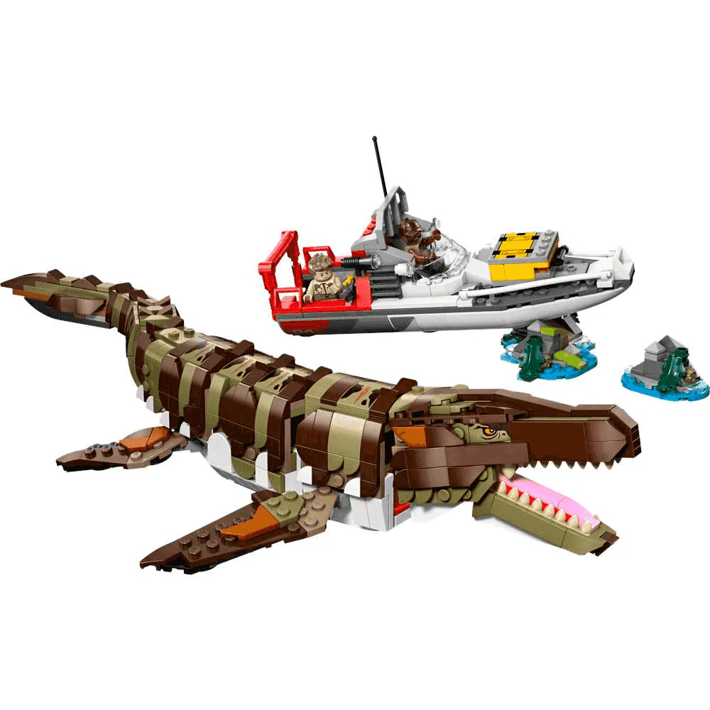 LEGO Jurassic World Misión Naval: Mosasaurus Construible 76974 (858 piezas) - 9+ años