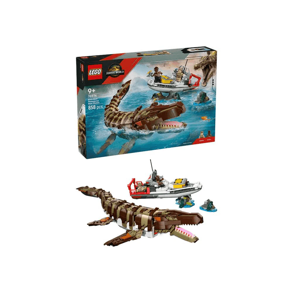LEGO Jurassic World Misión Naval: Mosasaurus Construible 76974 (858 piezas) - 9+ años - Image 2