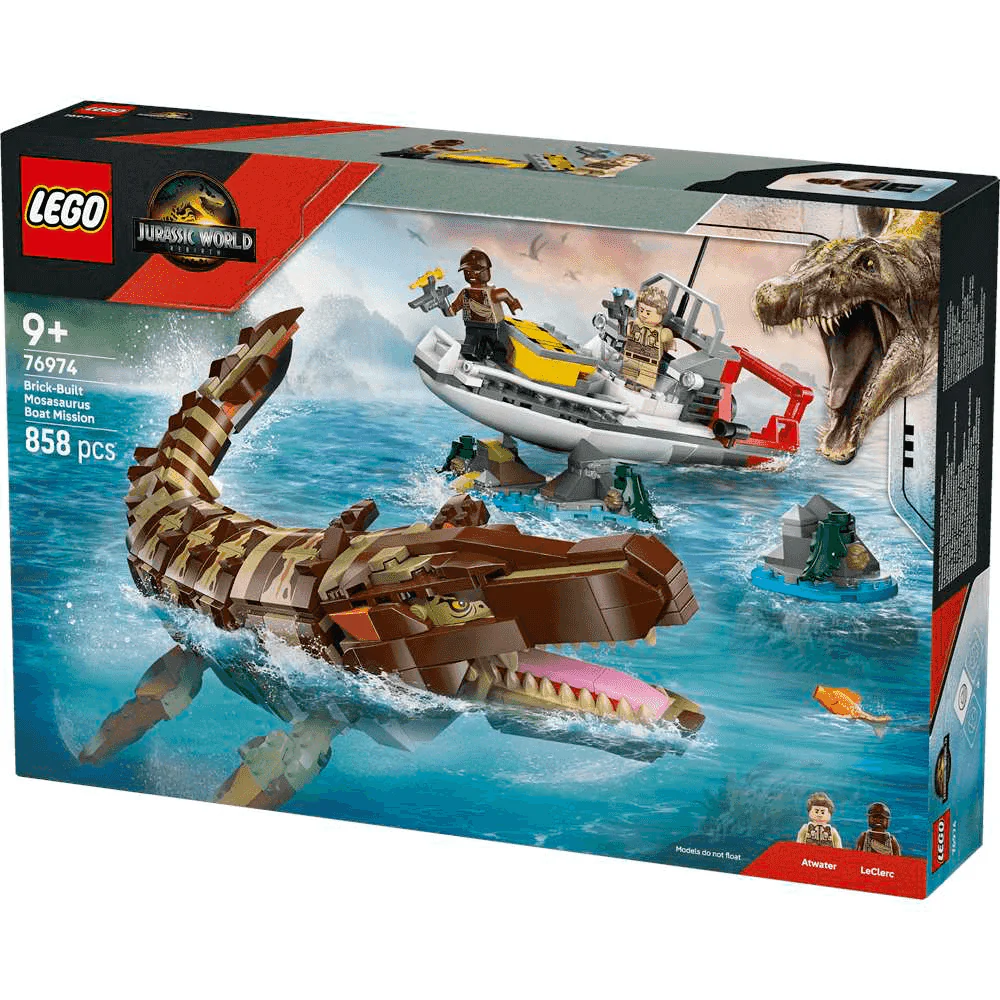 LEGO Jurassic World Misión Naval: Mosasaurus Construible 76974 (858 piezas) - 9+ años - Image 3