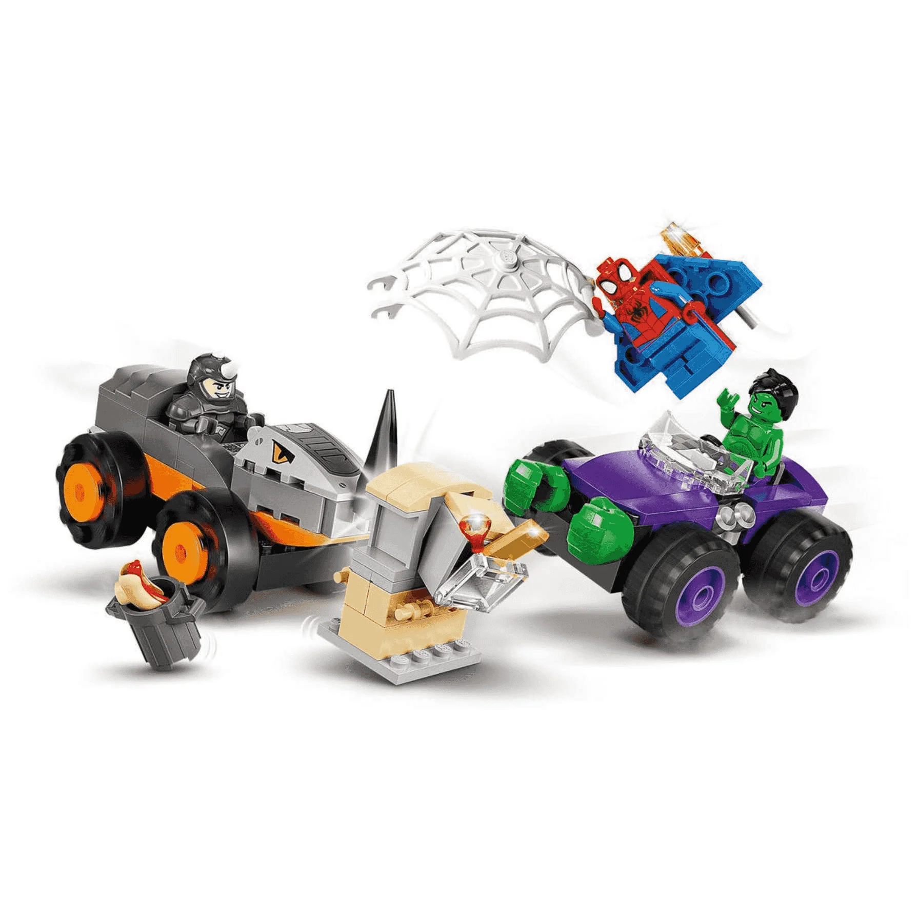 LEGO Marvel 10782 Camiones de Combate de Hulk y Rino - Image 3