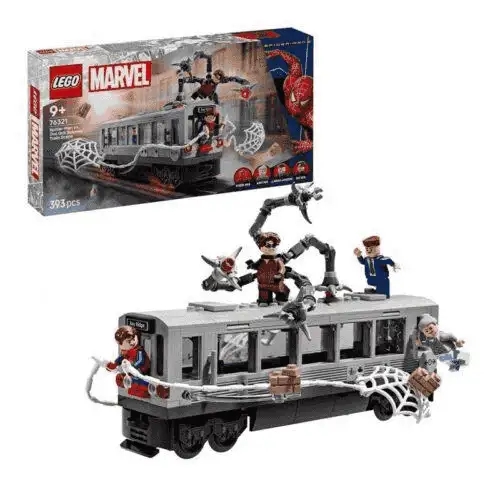 LEGO Marvel 76321 – Spider-Man vs. Doc Ock: Escena del Tren Subterráneo
