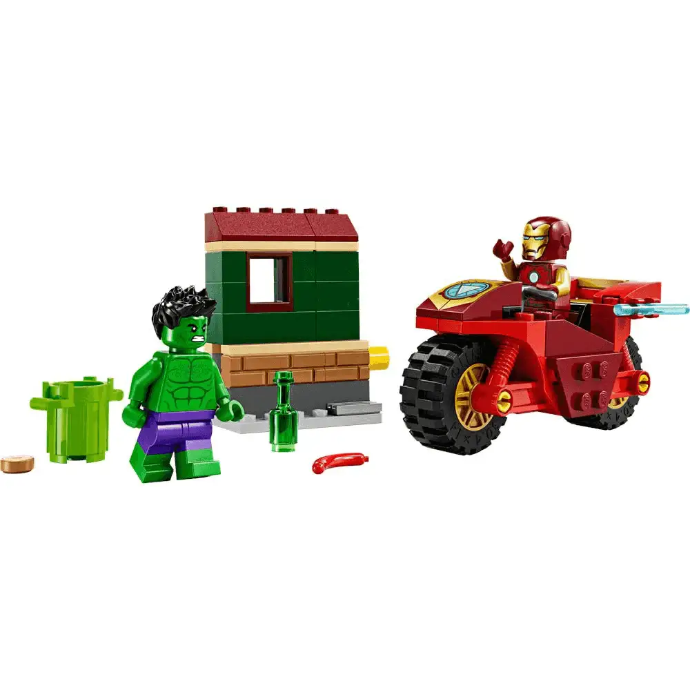 LEGO Marvel Iron Man con Moto y Hulk Juego 76287 - Image 3