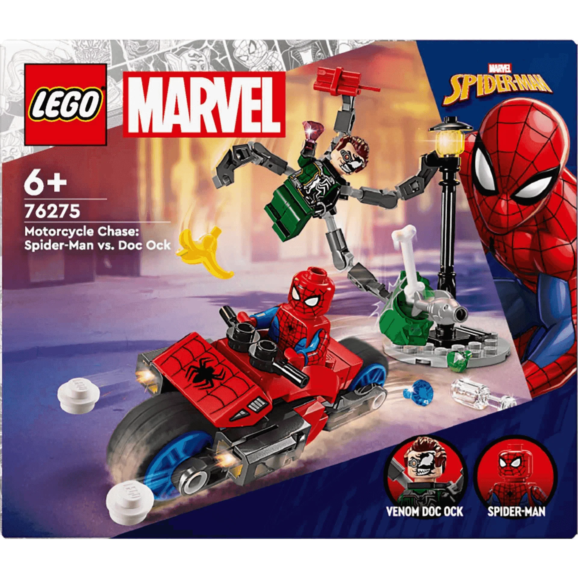 LEGO Marvel Persecución en Moto: Spider-Man vs. Doc Ock 76275 - Image 3