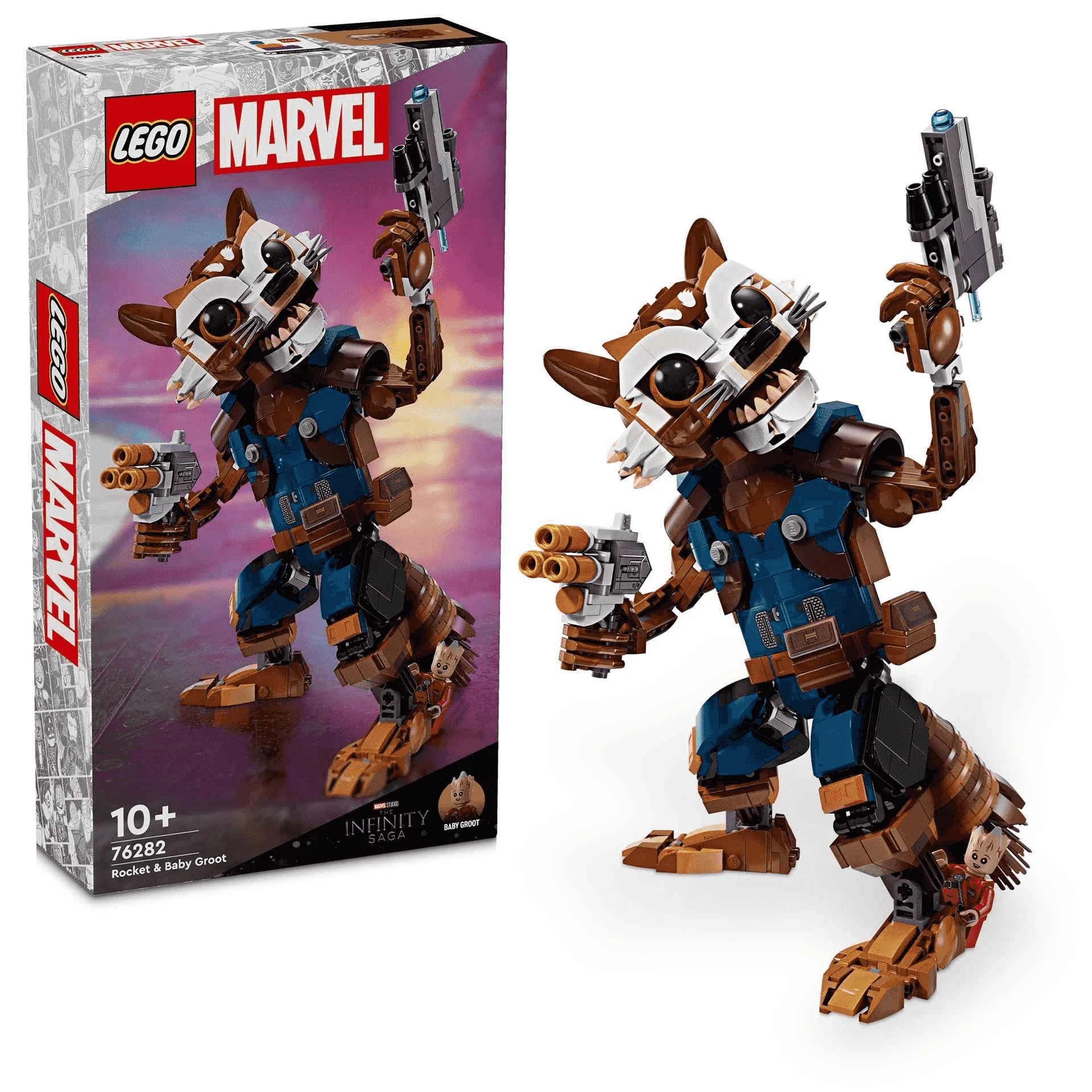 LEGO Marvel Rocket y Bebé Groot 76282