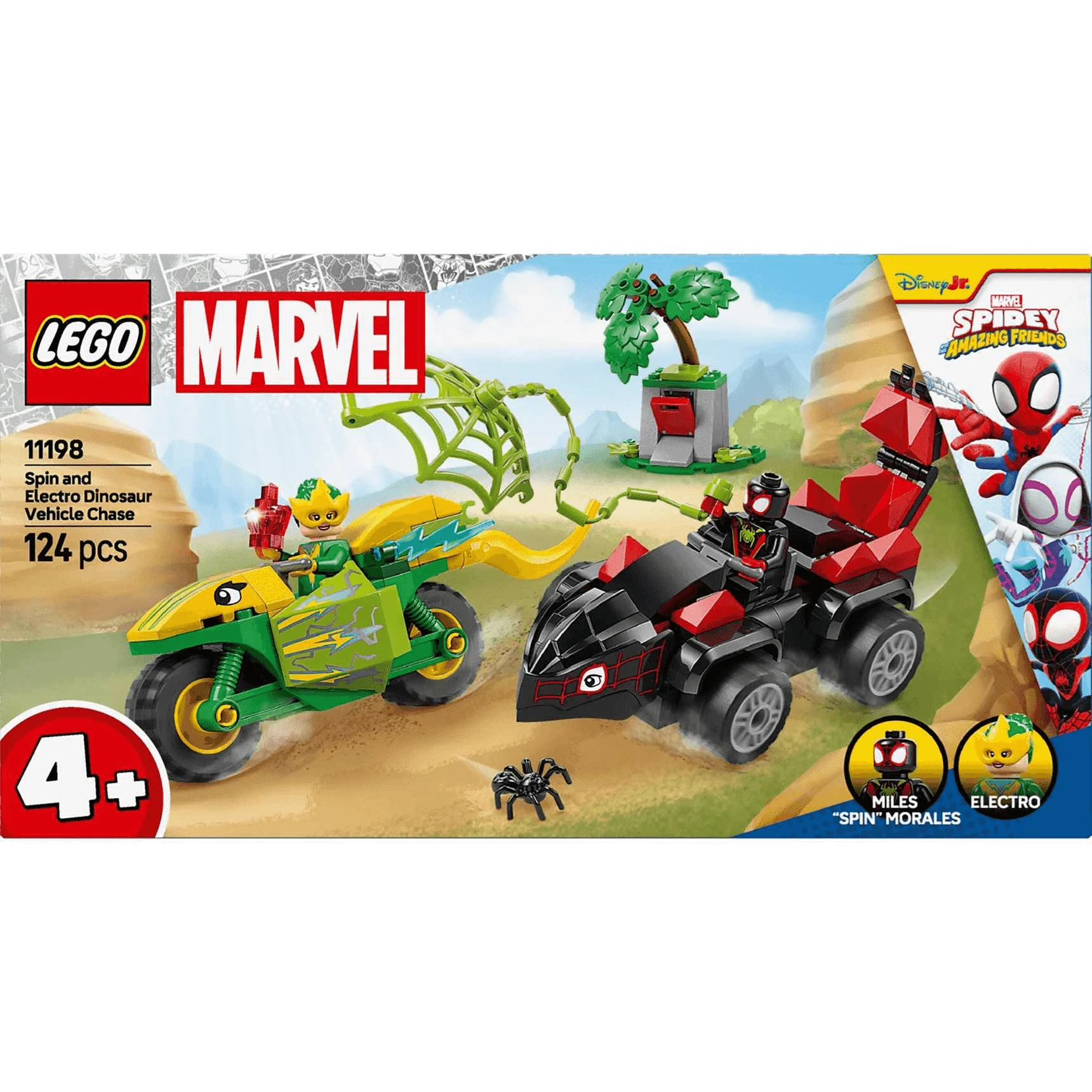 LEGO Marvel Spidey y su Superequipo Spin y Electro: Duelo de Vehículos Dinosaurio 11198 - Image 3