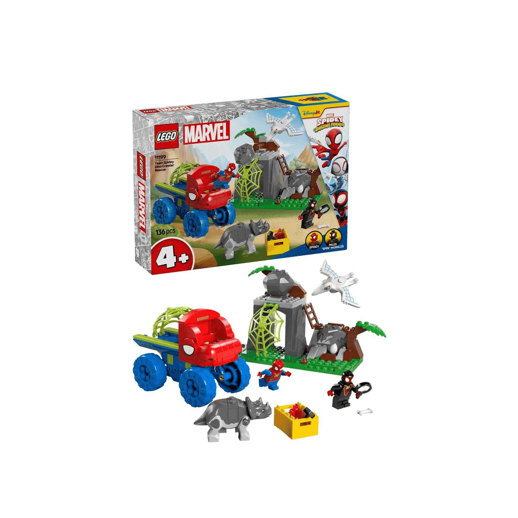 LEGO Marvel Spidey y su Superequipo Todoterreno Dinosaurio y Equipo Spidey al Rescate 11199 - Image 2