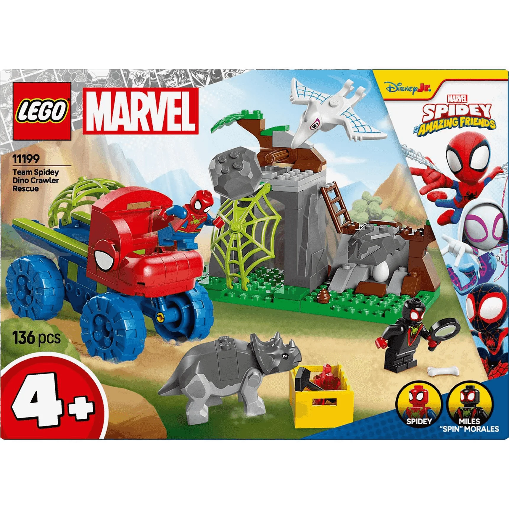 LEGO Marvel Spidey y su Superequipo Todoterreno Dinosaurio y Equipo Spidey al Rescate 11199 - Image 3