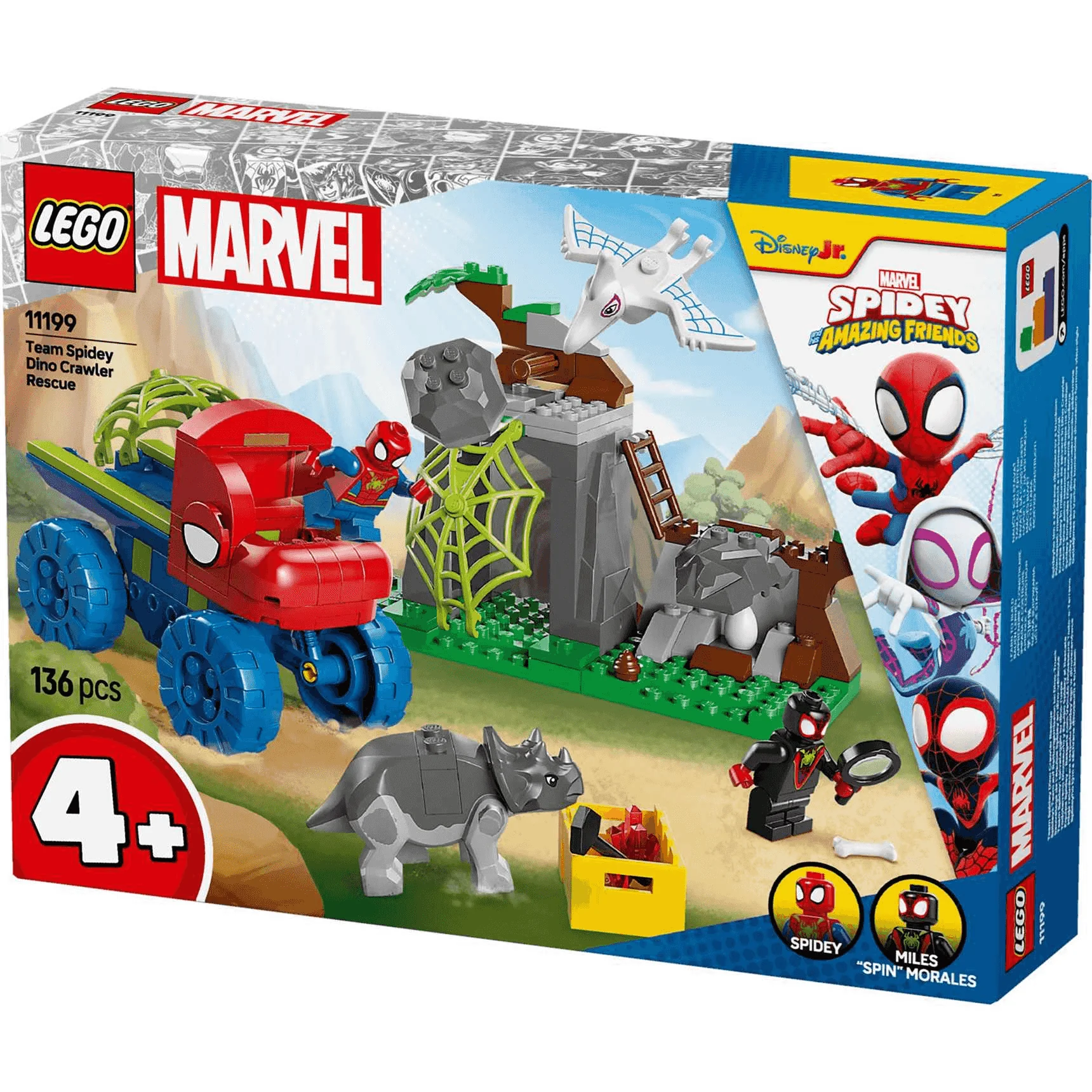 LEGO Marvel Spidey y su Superequipo Todoterreno Dinosaurio y Equipo Spidey al Rescate 11199 - Image 4