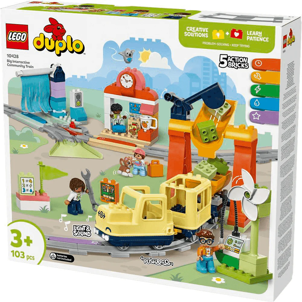 LEGO Mi Ciudad LEGO DUPLO Gran Tren Comunitario Interactivo 10428 (103 piezas) - 3+ años - Image 3