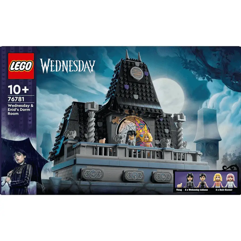 LEGO Miércoles Dormitorio de Miércoles y Enid Set 76781