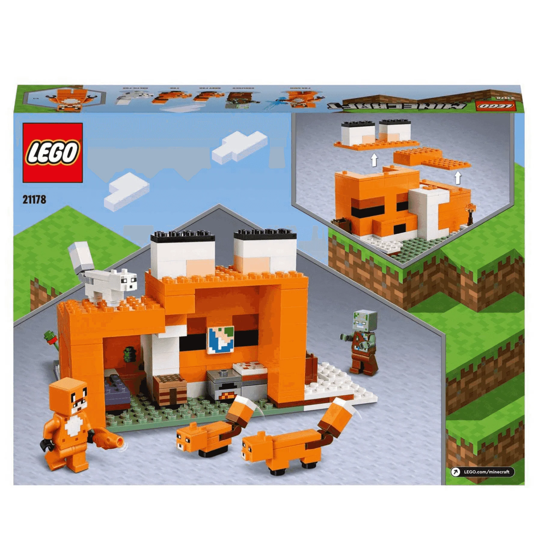 LEGO Minecraft 21178 El Refugio-Zorro (193 piezas) - Image 8