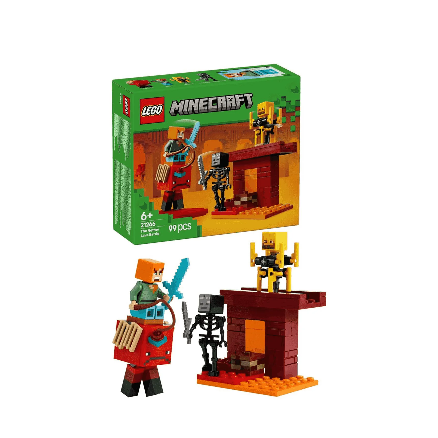 LEGO Minecraft La Batalla de Lava del Inframundo 21266 - Image 2