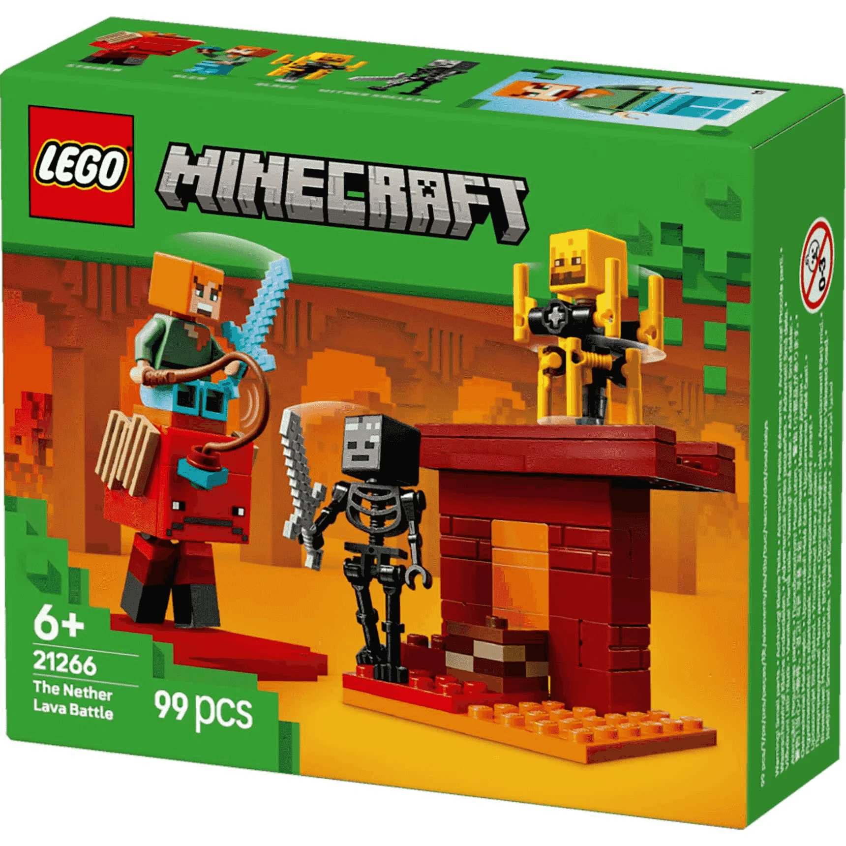 LEGO Minecraft La Batalla de Lava del Inframundo 21266 - Image 4