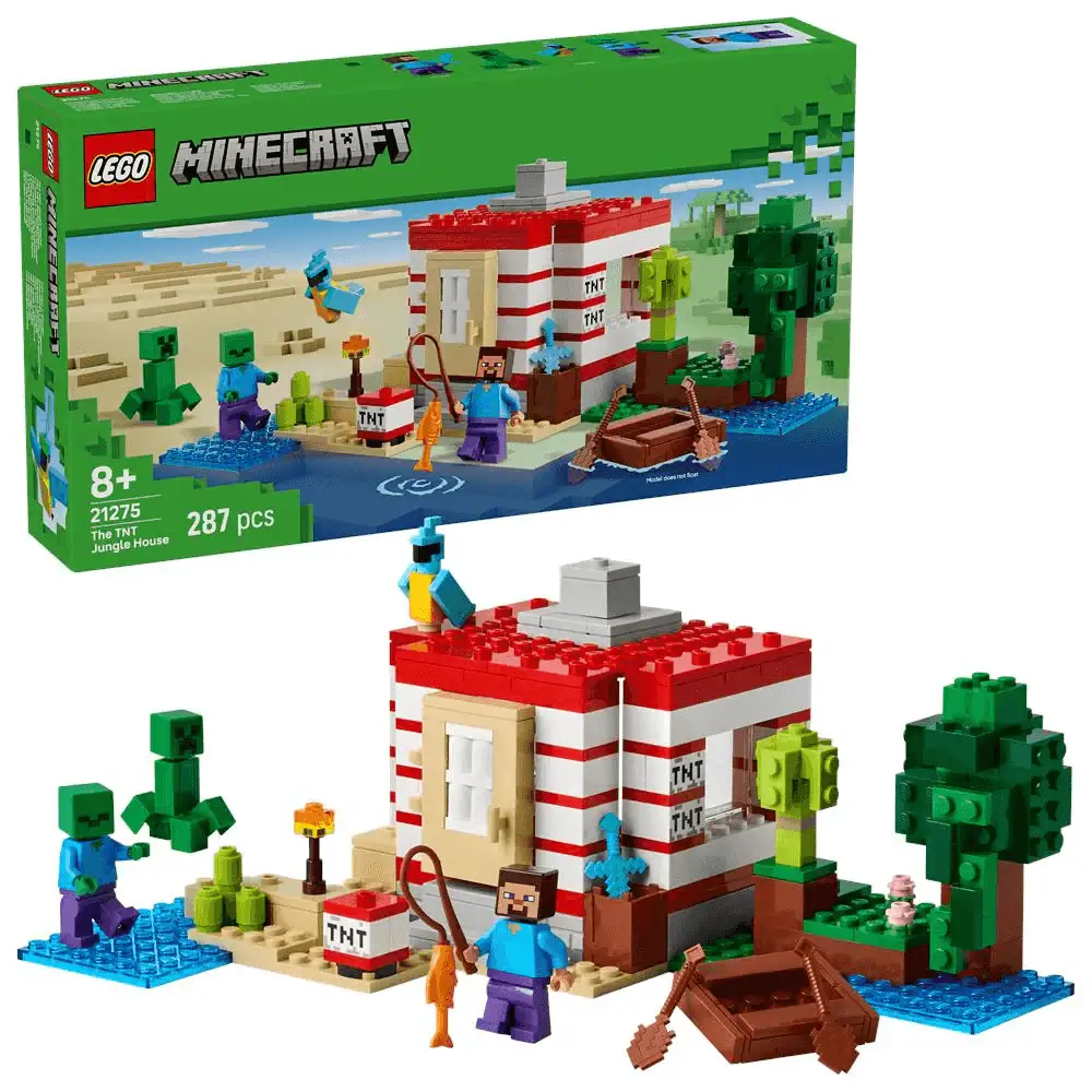 LEGO Minecraft La Casa-Dinamita de la Selva Juguete 21275