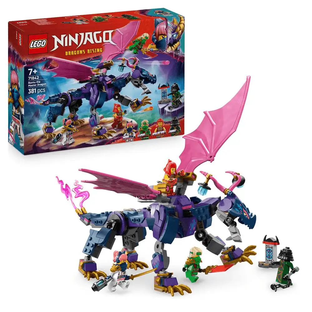 LEGO NINJAGO Dragón Maestro Rontu Set de Juguetes 71842