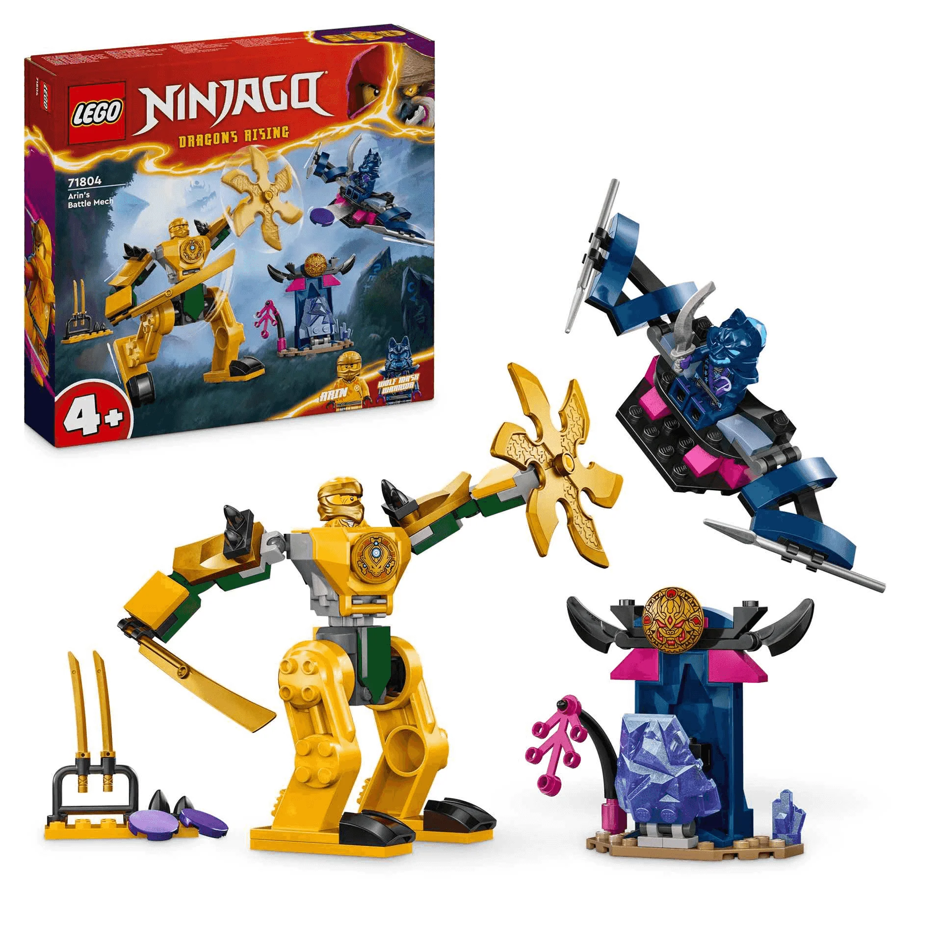 LEGO NINJAGO Meca de Combate de Arin Set de juguetes ninja 71804