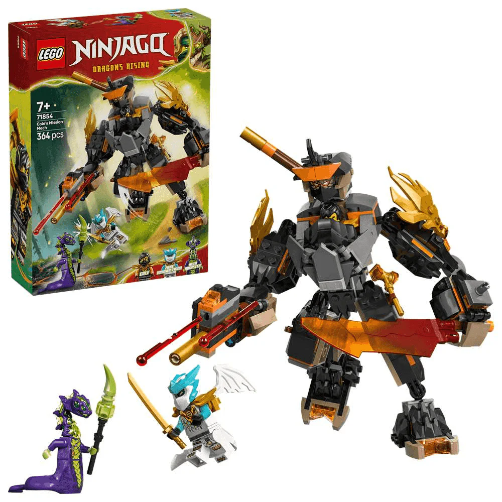 LEGO Ninjago Meca de Misión de Cole y Zane Dragón – Set de construcción (71854)