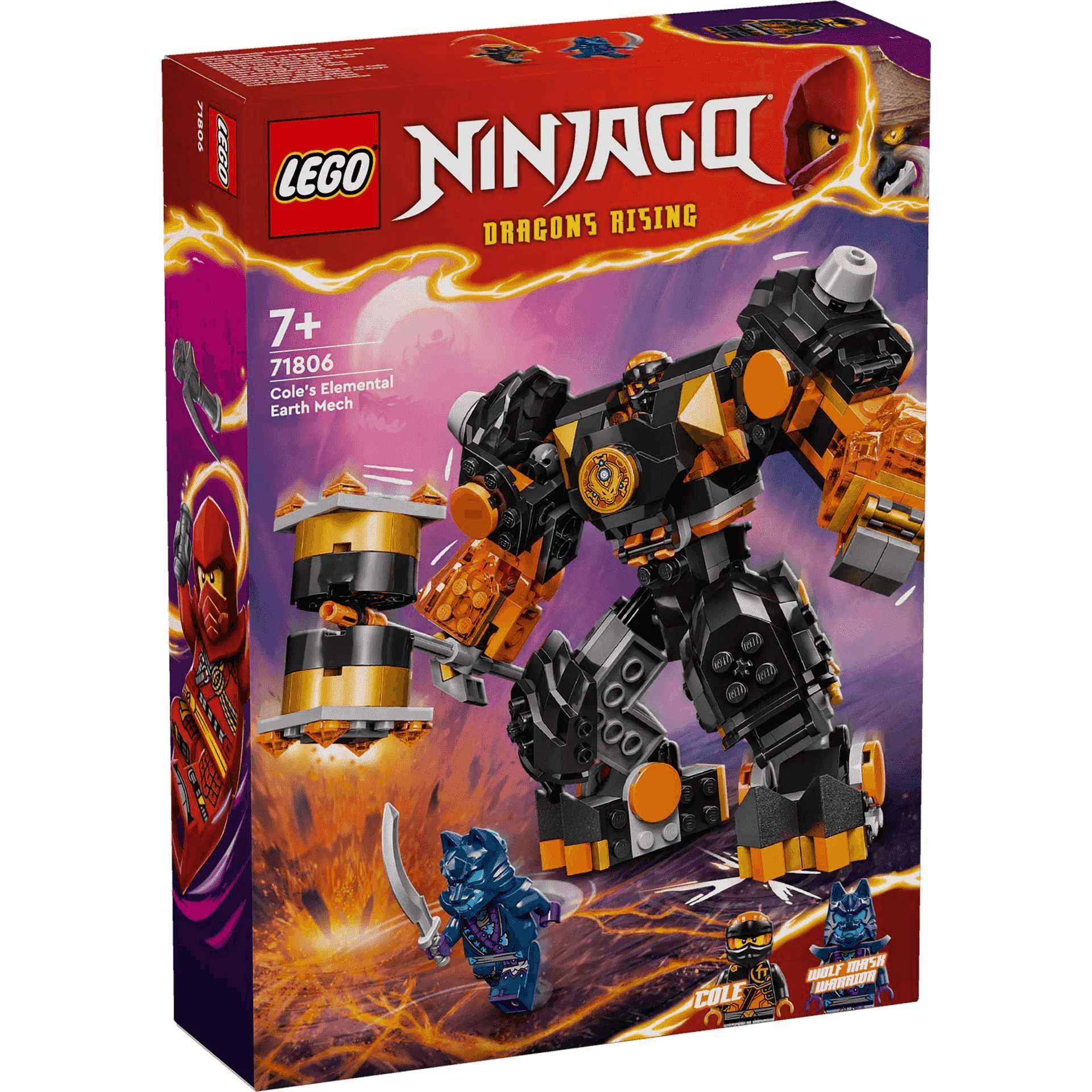 LEGO NINJAGO Meca Elemental de la Tierra de Cole Juguete 71806 - Image 5