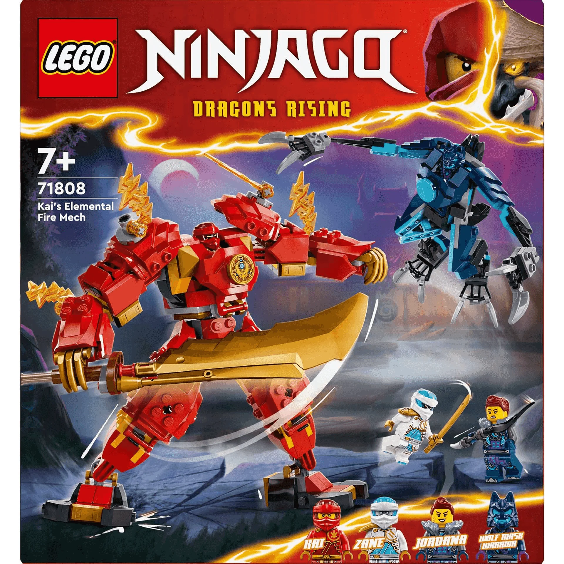LEGO NINJAGO Meca Elemental del Fuego de Kai Juguete 71808 - Image 3