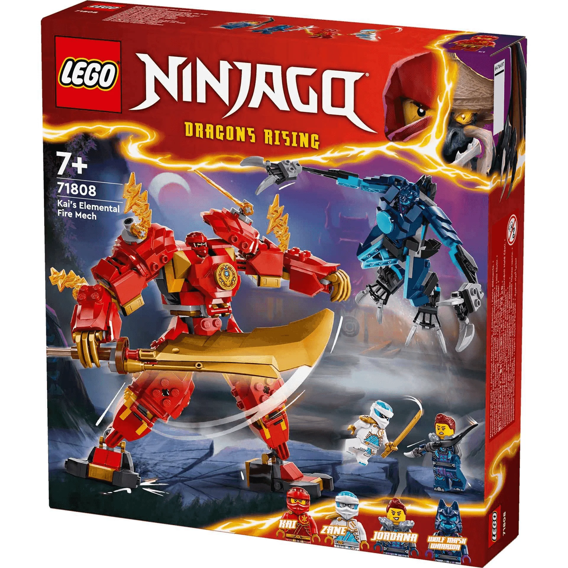 LEGO NINJAGO Meca Elemental del Fuego de Kai Juguete 71808 - Image 4