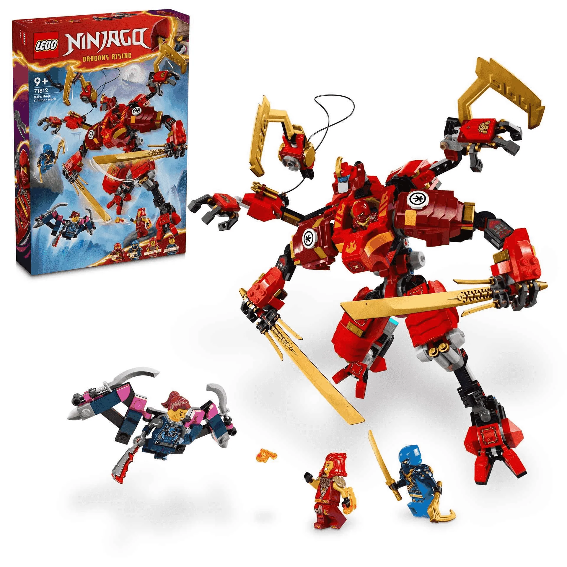 LEGO NINJAGO Meca Escalador Ninja de Kai Set de juguetes 71812