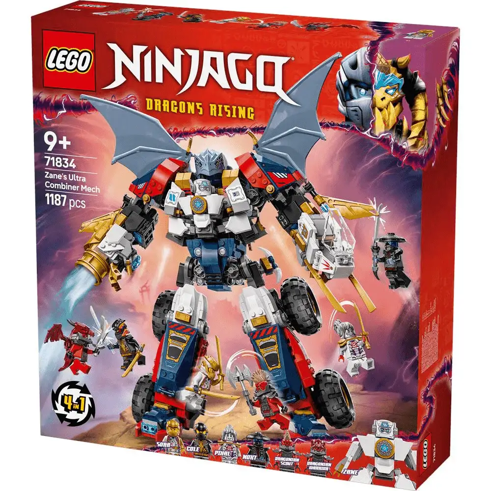 LEGO NINJAGO Meca Ultra Combo de Zane Set “4 en 1” 71834
