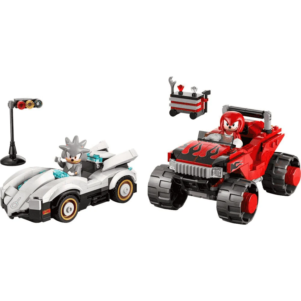 LEGO Sonic the Hedgehog Coche de Silver vs. Monster Truck de Knuckles 77118