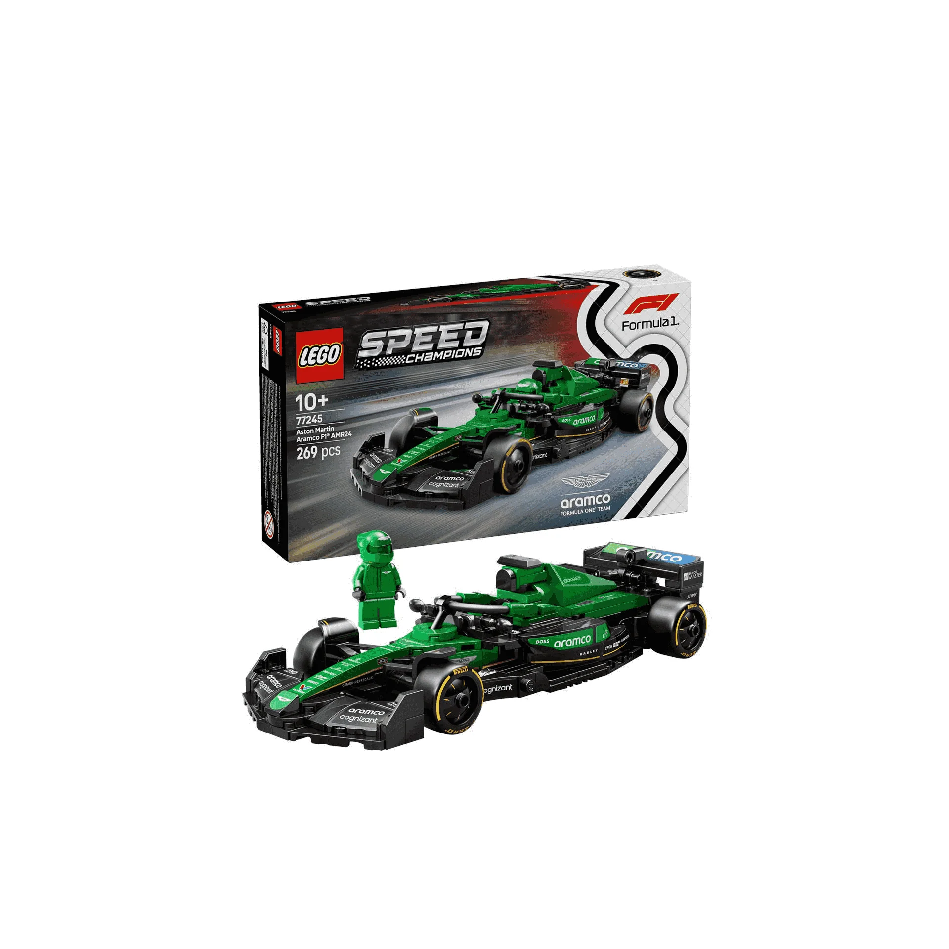 LEGO Speed Champions Coche de Carreras Aston Martin Aramco F1 AMR24 77245 - Image 2