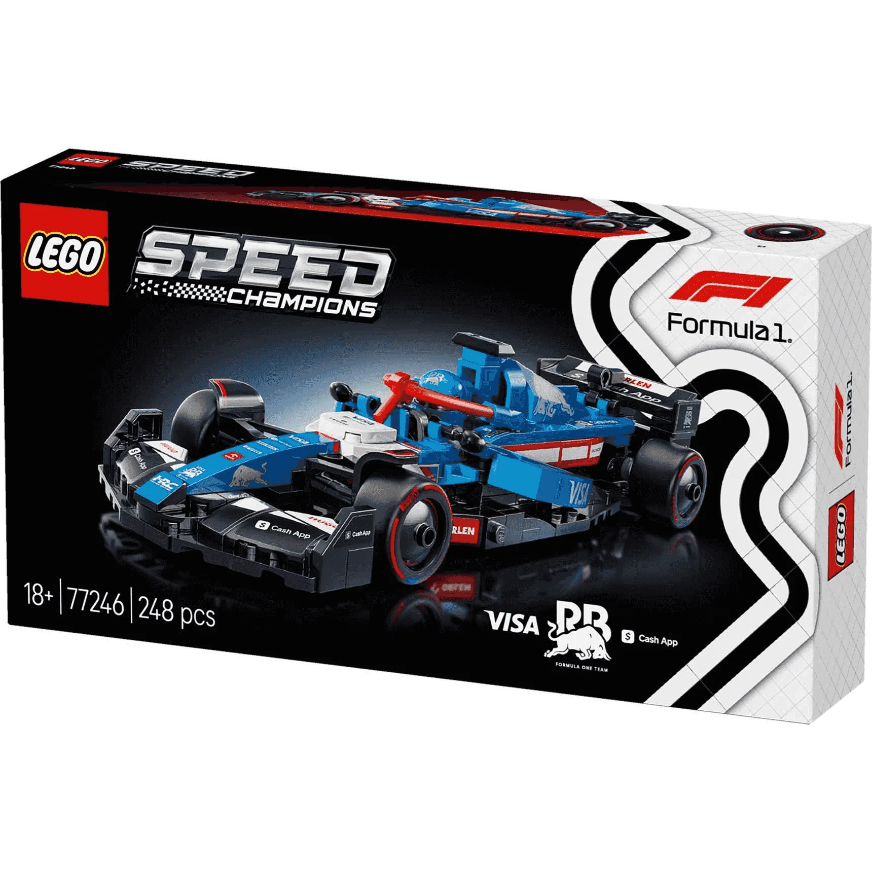 LEGO Speed Champions Coche de Carreras Visa Cash App RB VCARB 01 F1 77246 - Image 3