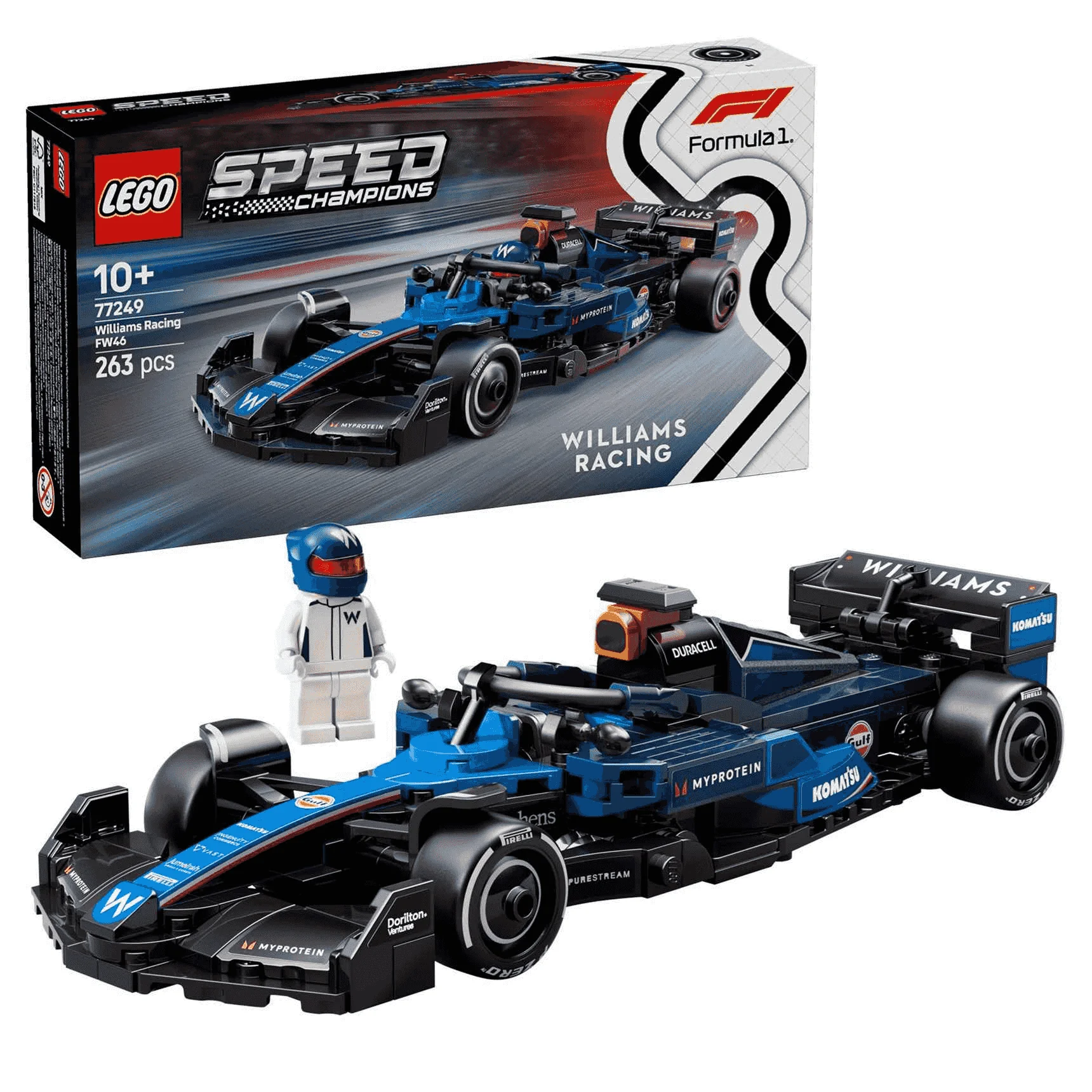 LEGO Speed Champions Coche de Carreras Williams Racing FW46 F1 77249 - Image 2