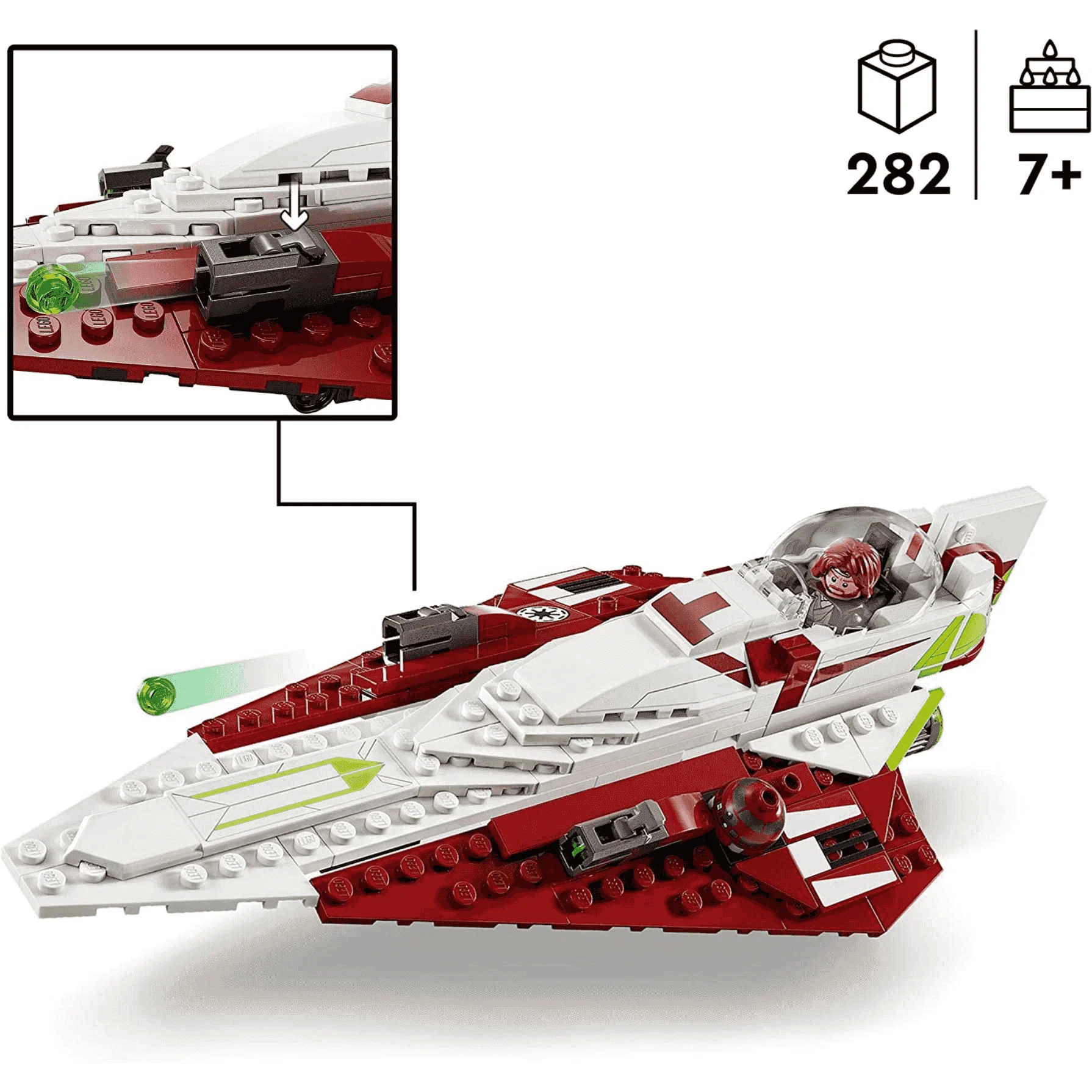 LEGO Star Wars 75333 Caza Estelar Jedi de Obi-Wan Kenobi (282 piezas) - Image 3