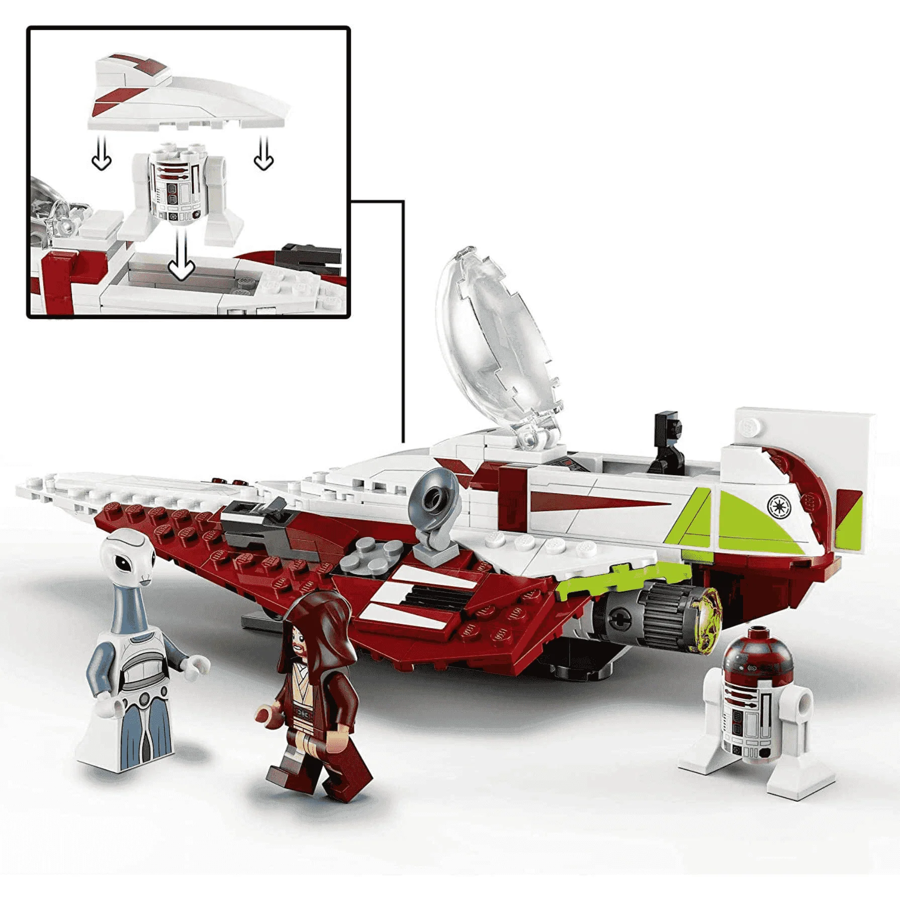 LEGO Star Wars 75333 Caza Estelar Jedi de Obi-Wan Kenobi (282 piezas) - Image 4