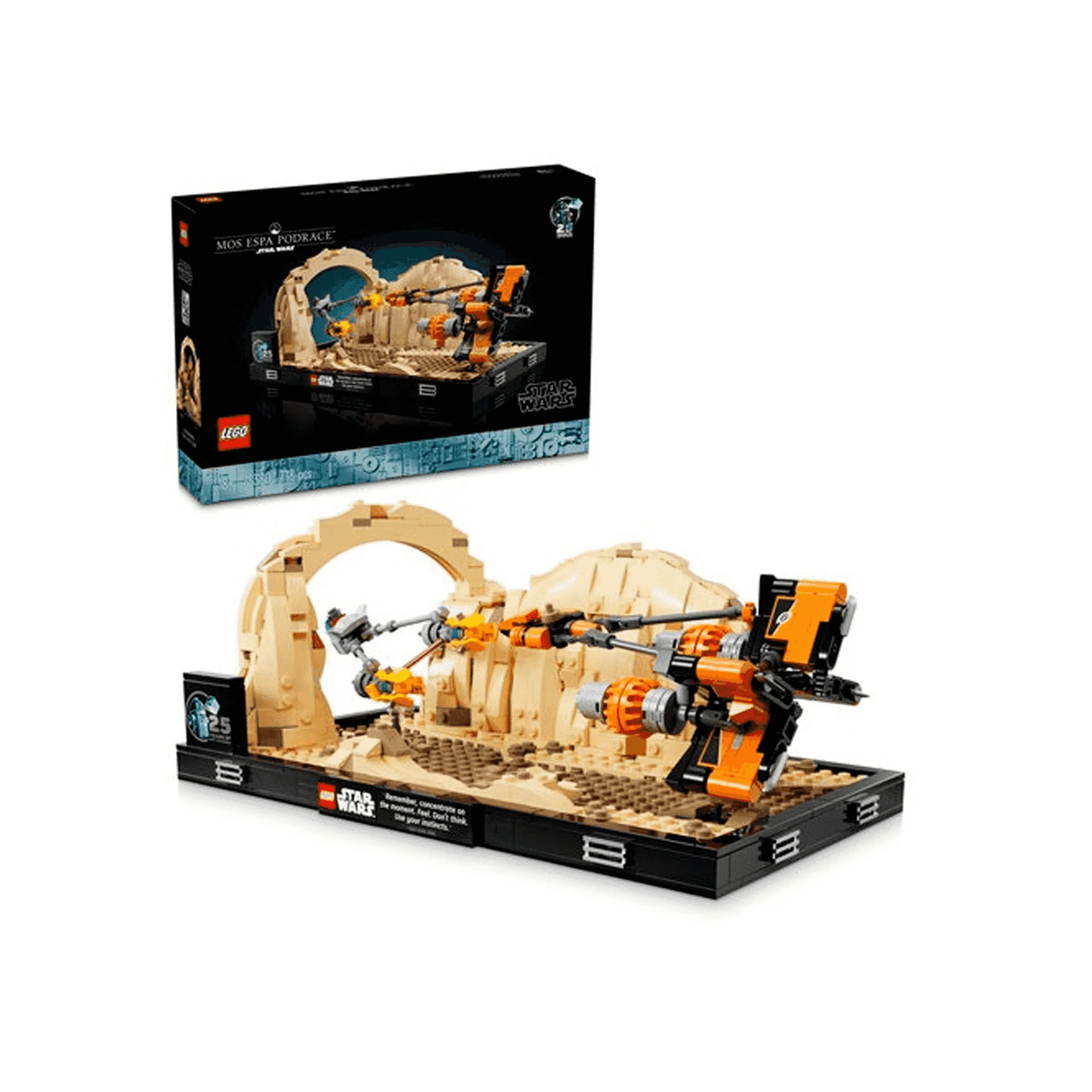 Lego Star Wars Diorama Carrera de Vainas de Mos Espa