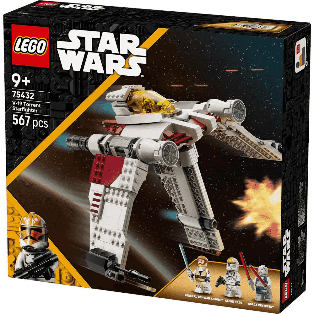 LEGO Star Wars: Las Guerras Clon Caza Estelar V-19 Torrent 75432 (567 piezas) - 9+ años - Image 3