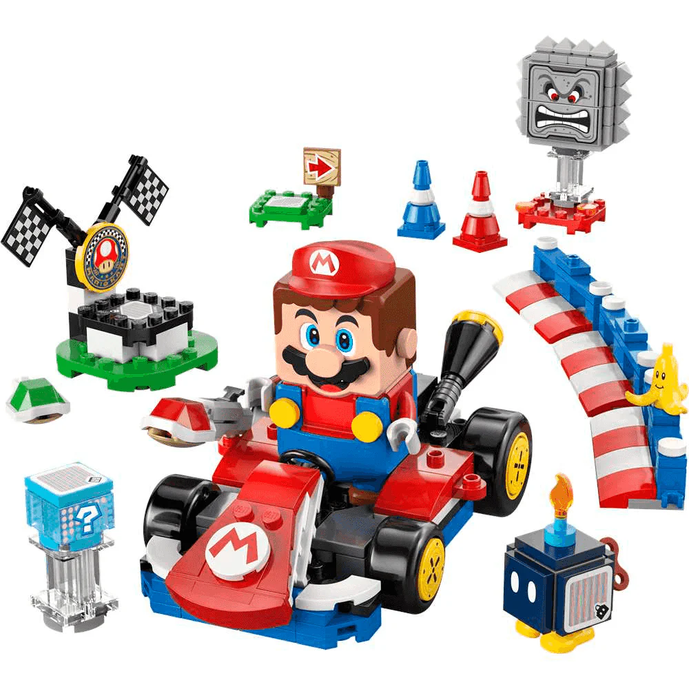 LEGO Super Mario: Mario Kart - LEGO Mario interactivo y Kart estándar 72043 - 7+ años