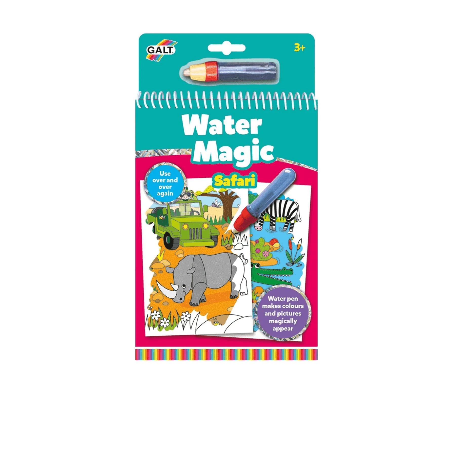 Libreta para Colorear Safari con Rotulador de Agua