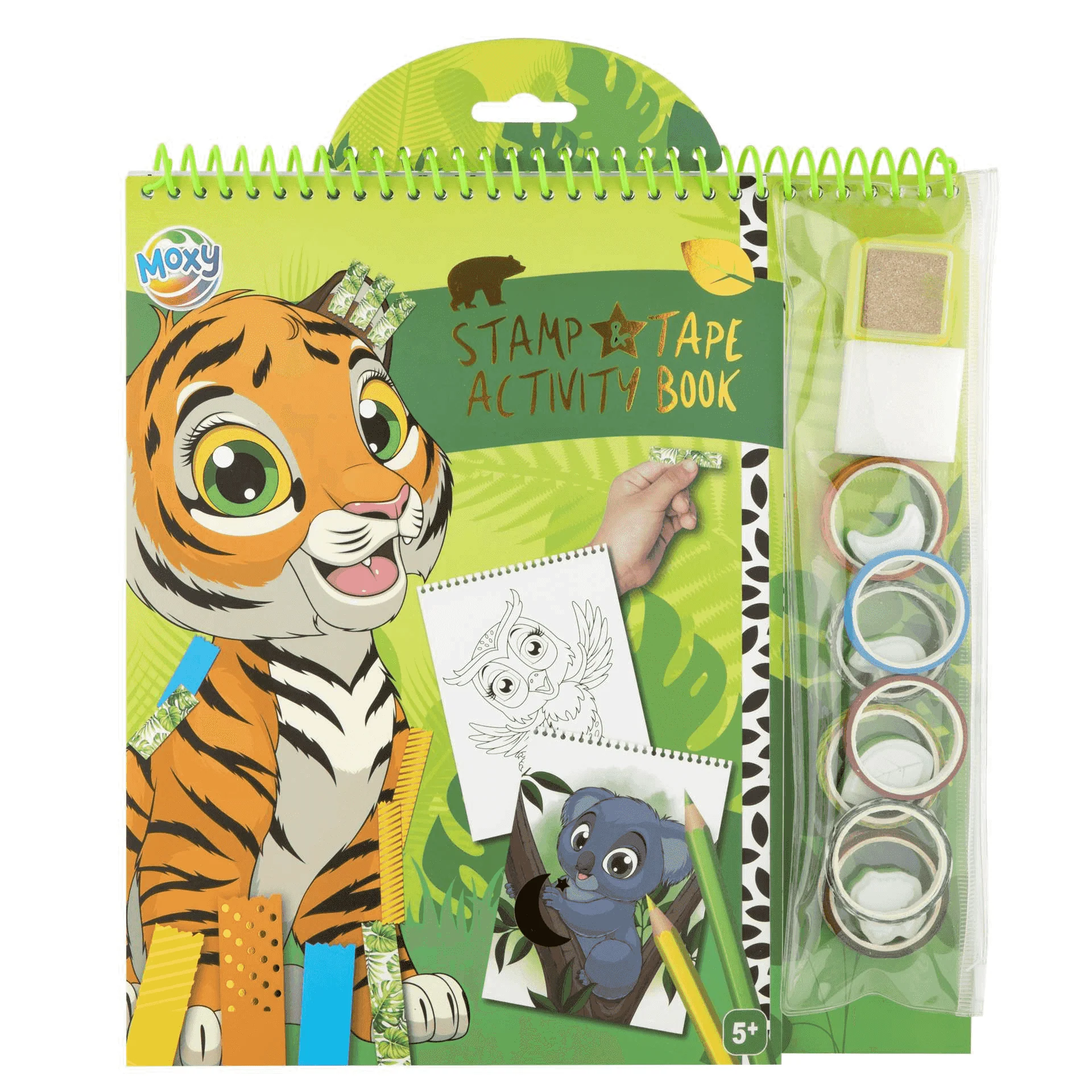 Libro de Actividades Infantil con Sellos y Cintas Washi | Incluye 35 Piezas y 2 Diseños Surtidos - Image 2