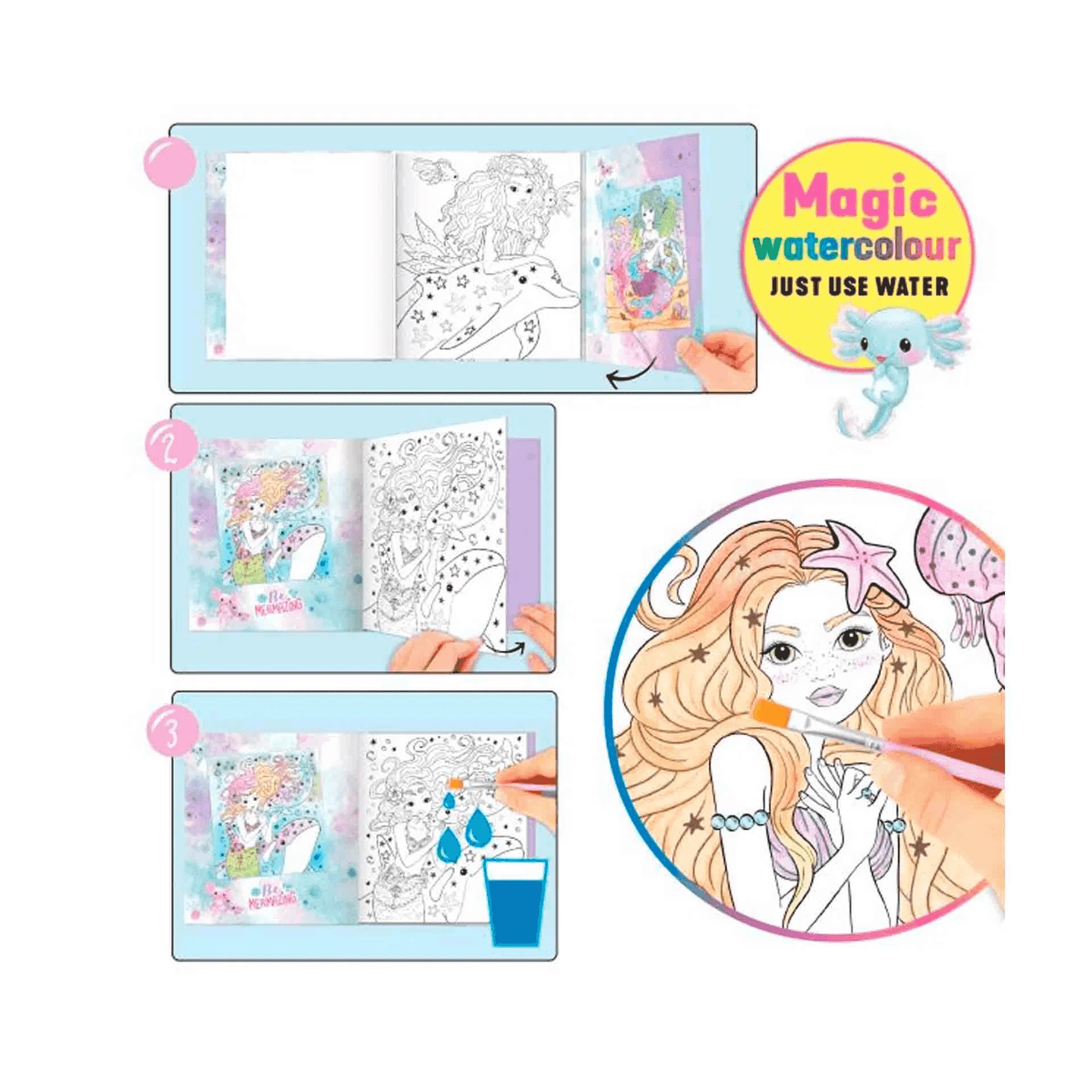 Libro de Aquarelas TopModel Mermaid - Image 2