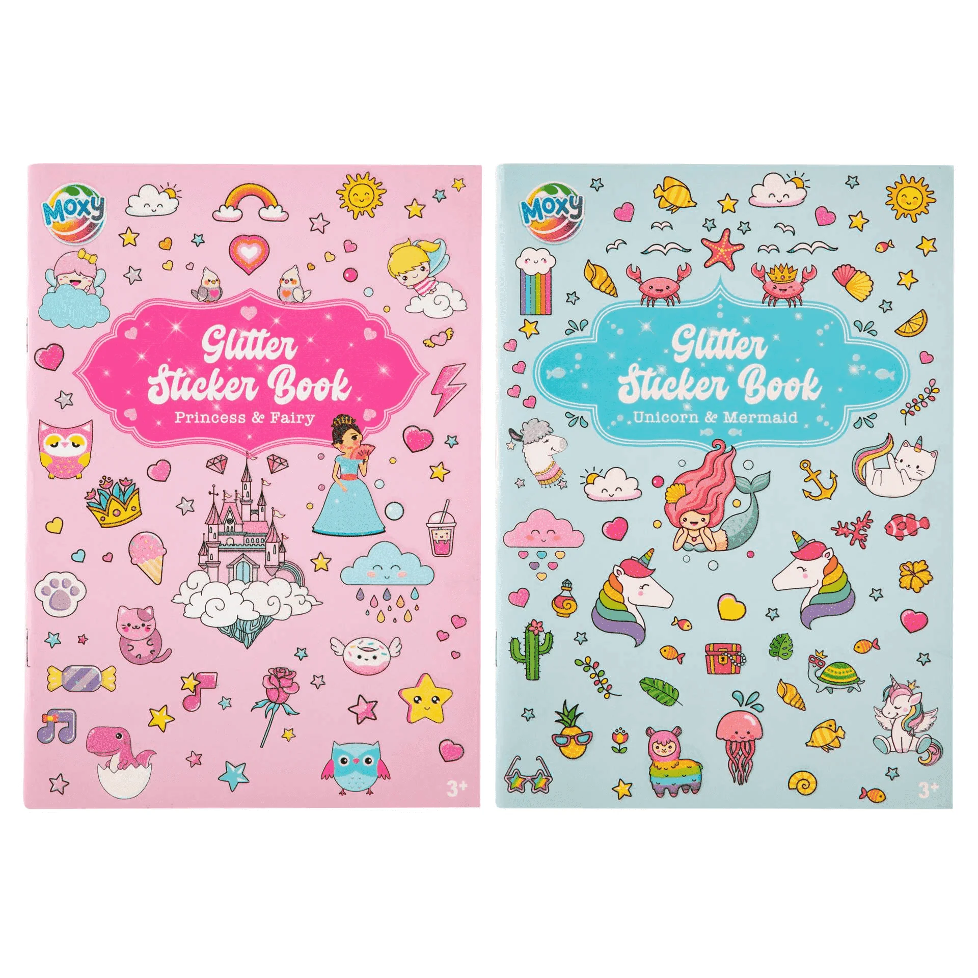 Libro de Pegatinas con Brillo A5 - 2 Modelos Surtidos | Juega y Decora con Fantasía