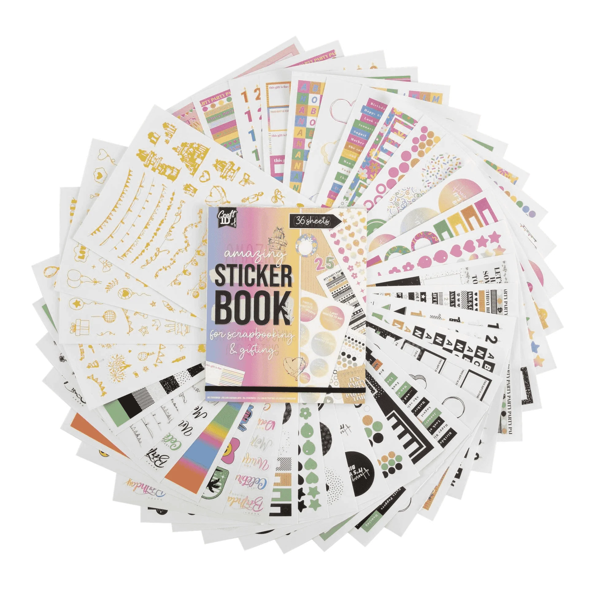 Libro de Pegatinas Craft ID con 36 Hojas – Para Planners, Journals y Scrapbooking - Image 5